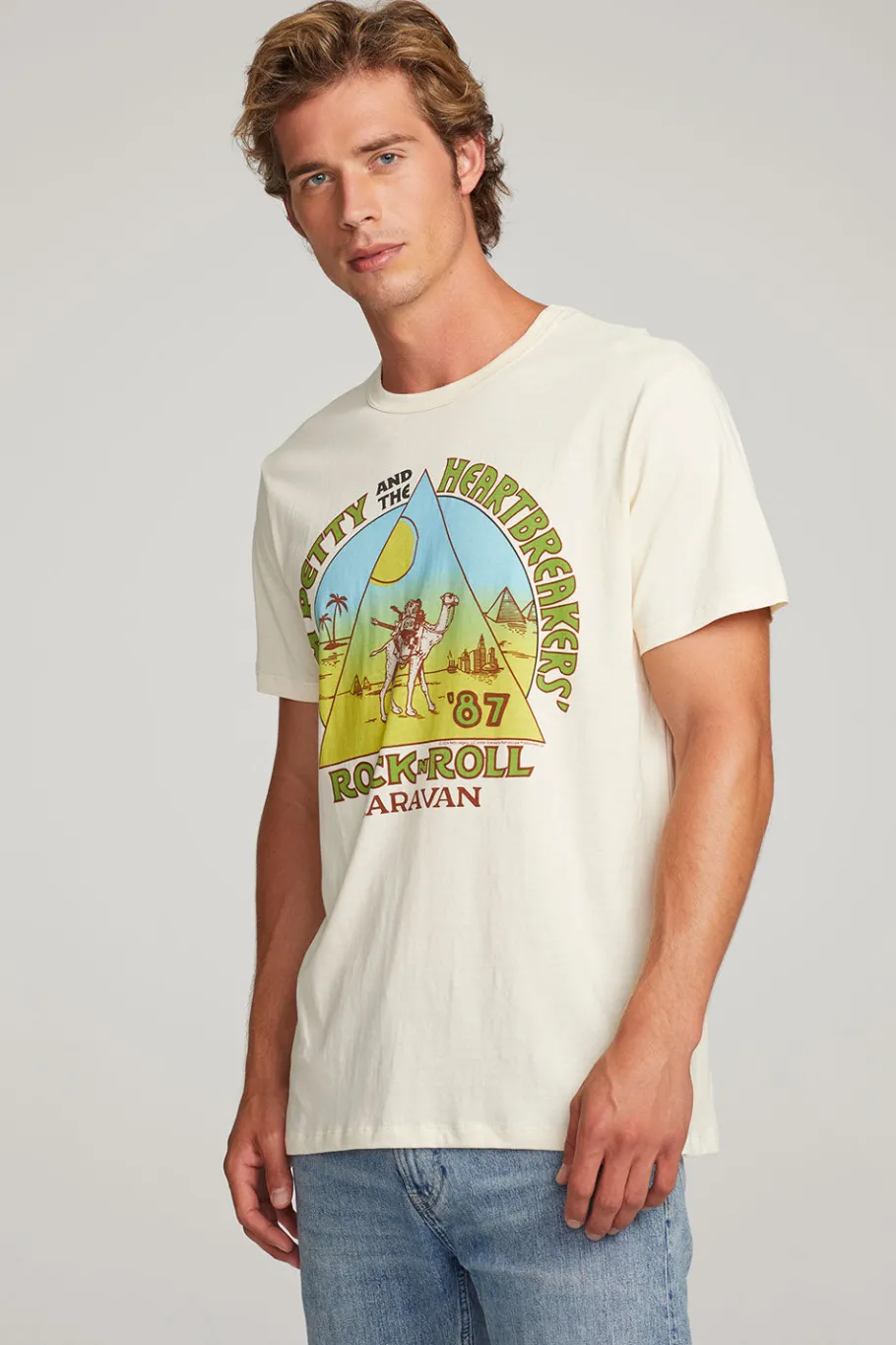 Cheap Chaser Brand Tom Petty Rock'n'Roll Caravan Mens Tee