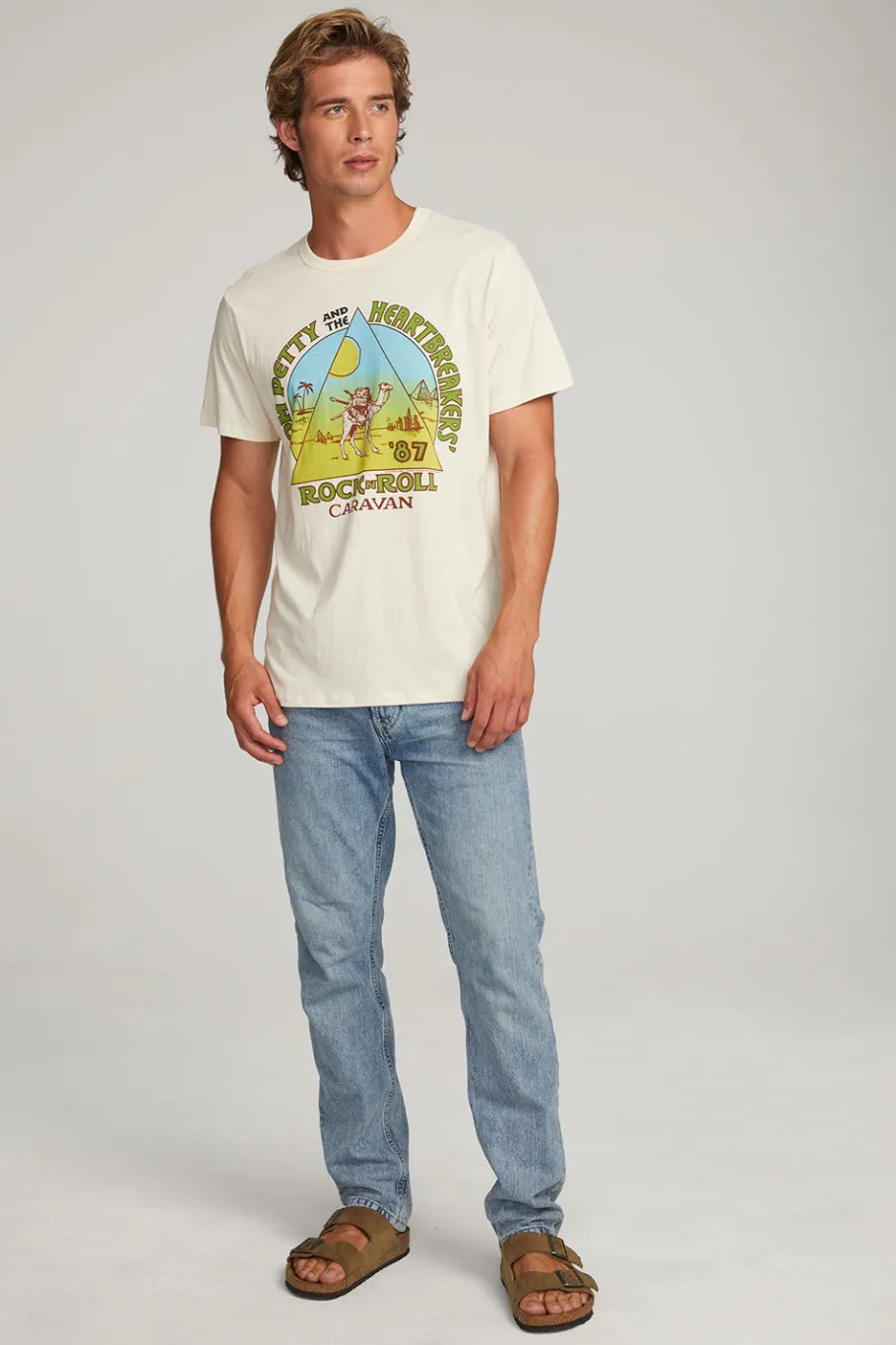 Cheap Chaser Brand Tom Petty Rock'n'Roll Caravan Mens Tee