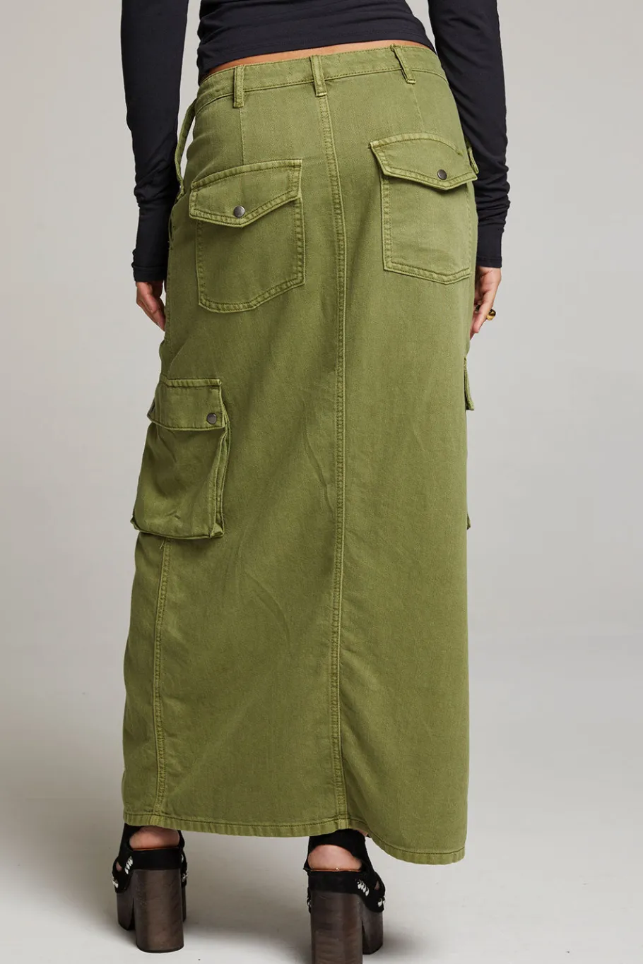 Clearance Chaser Brand Tri Sphagnum Maxi Skirt