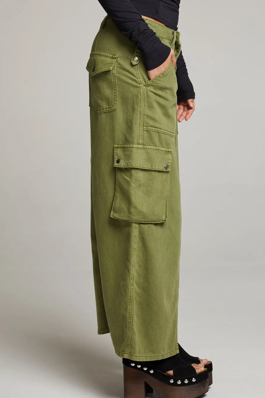 Clearance Chaser Brand Tri Sphagnum Maxi Skirt