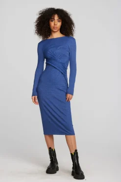 Shop Chaser Brand Triblend Corset Wrap Midi Dress