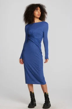 Shop Chaser Brand Triblend Corset Wrap Midi Dress