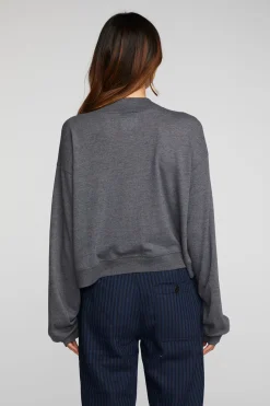 Cheap Chaser Brand Triblend Half Zip Pullover With Rib