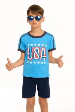 Online Chaser Brand USA Recycled Vintage Jersey Tee
