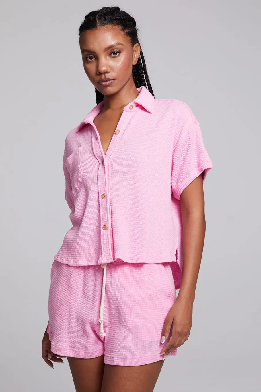 Best Chaser Brand Valentina Rosewater Button Down