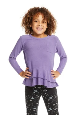 Clearance Chaser Brand Veronica Purple Long Sleeve Tee