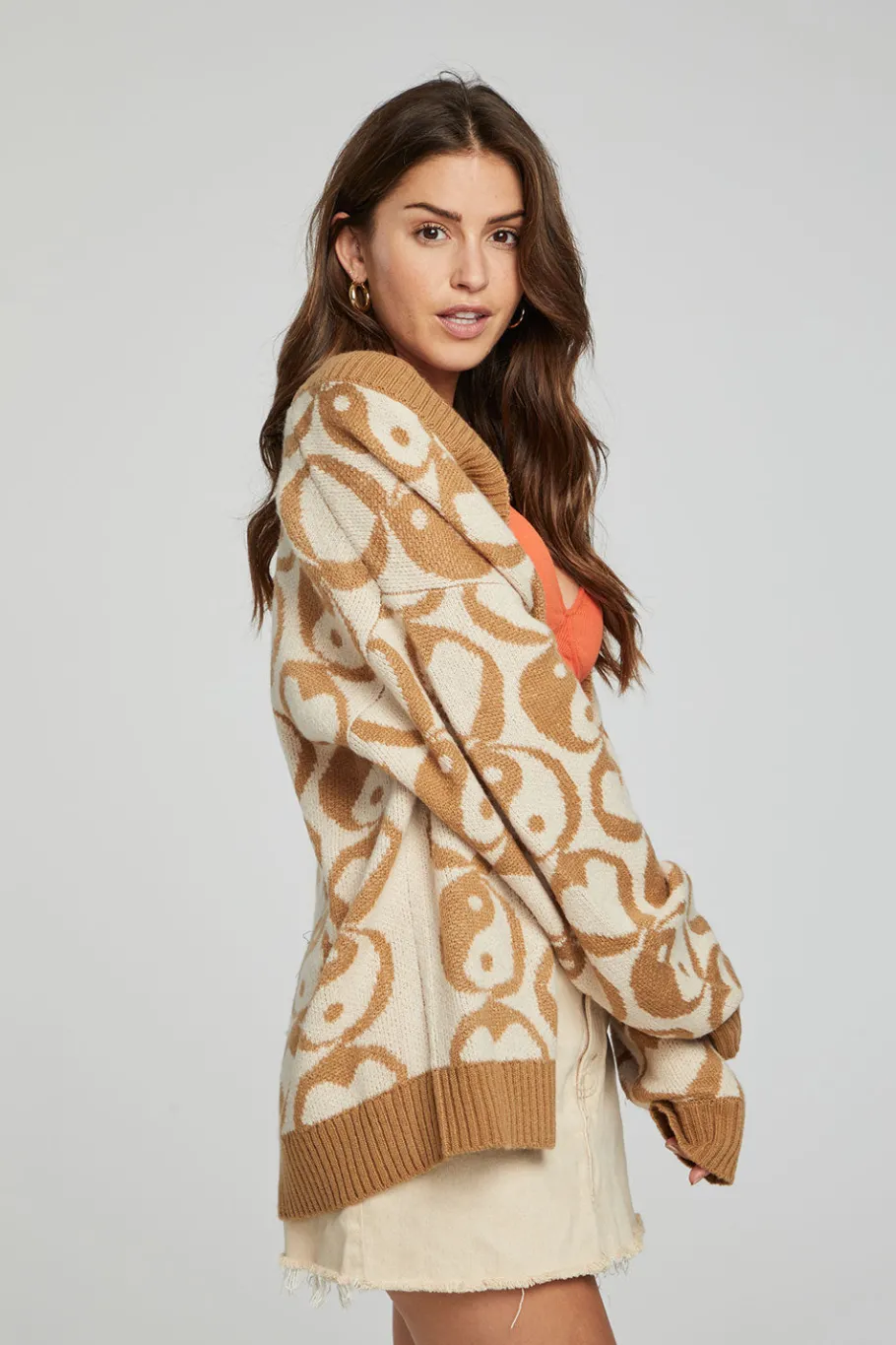 Best Chaser Brand Vibe Cardigan - Latte