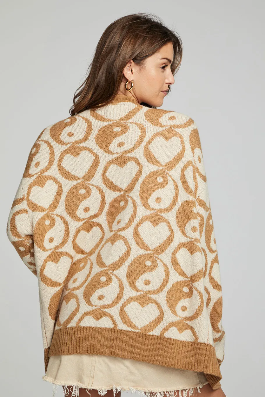 Best Chaser Brand Vibe Cardigan - Latte