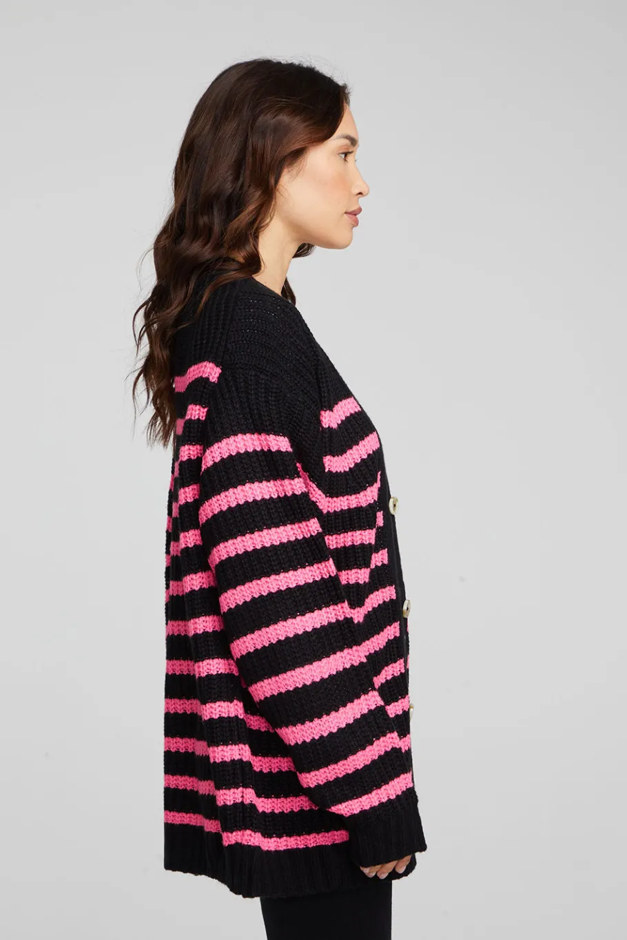 Hot Chaser Brand Vibe Melrose Stripe Cardigan