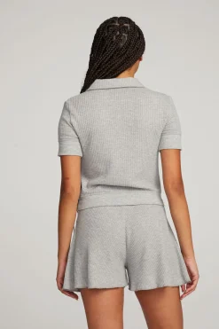 Flash Sale Chaser Brand Victoria Grey Marl Pullover