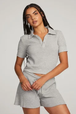 Flash Sale Chaser Brand Victoria Grey Marl Pullover