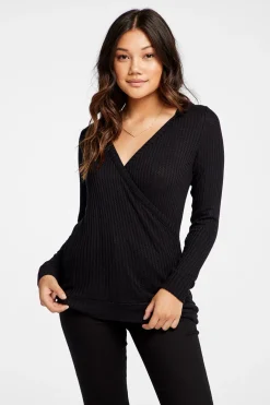 Hot Chaser Brand Vintage Thermal Hooded Surplice Pullover