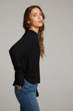 Shop Chaser Brand Warren Licorice Blouse