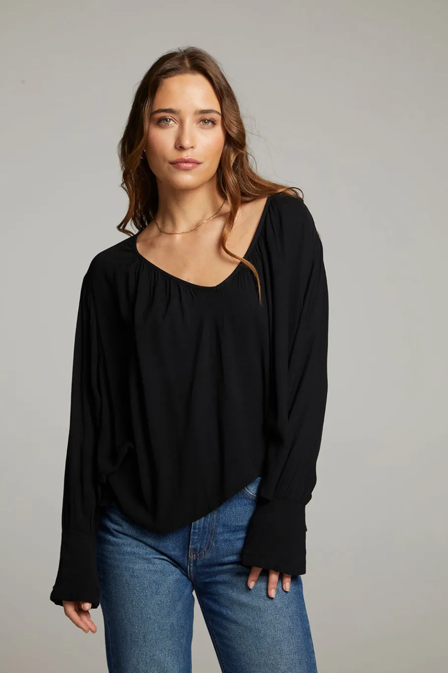 Shop Chaser Brand Warren Licorice Blouse