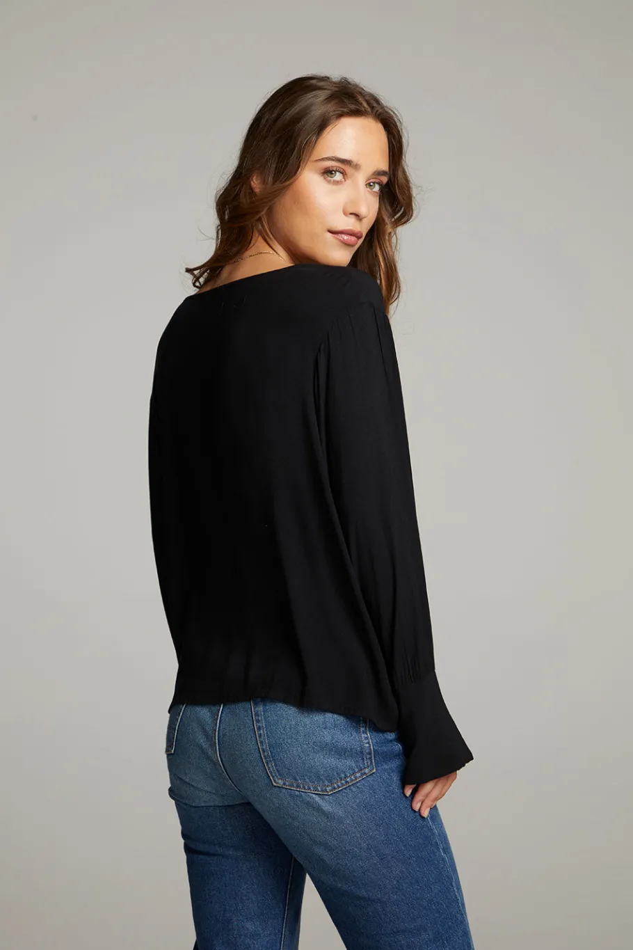 Shop Chaser Brand Warren Licorice Blouse