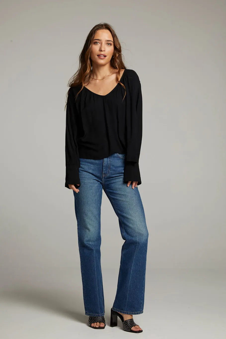 Shop Chaser Brand Warren Licorice Blouse