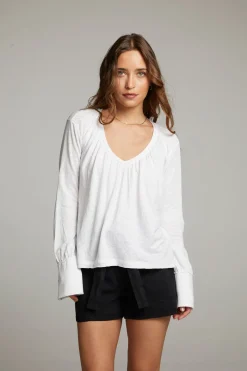 Cheap Chaser Brand Warren White Blouse