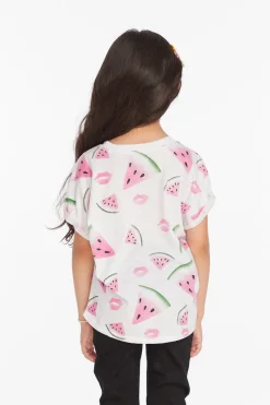 Hot Chaser Brand Watermelon Lips Girls Tee
