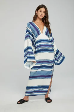Best Sale Chaser Brand Waverly Maxi Dress - Pacific Stripe