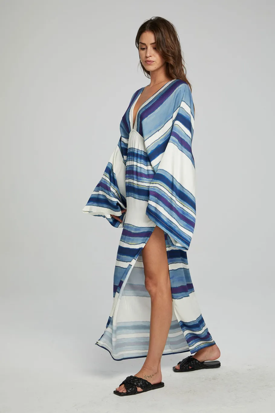 Best Sale Chaser Brand Waverly Maxi Dress - Pacific Stripe