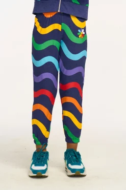 New Chaser Brand Wavy Rainbow Slouchy Pant