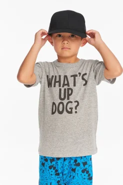 Flash Sale Chaser Brand What's Up Dog Boys Crew Neck Tee