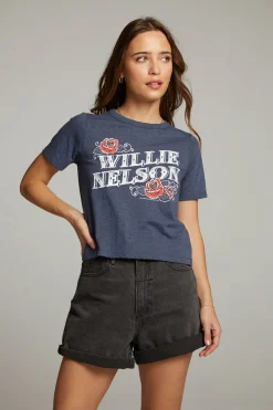 Sale Chaser Brand Willie Nelson Roses Tee