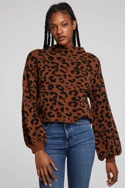 Store Chaser Brand Willie Old Town Leopard Pullover