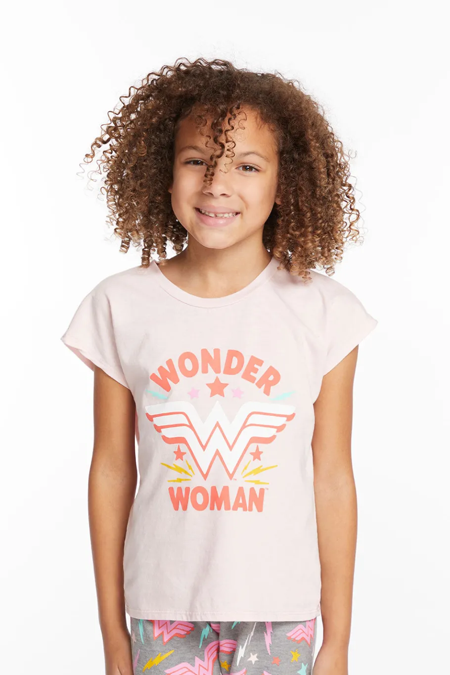 Store Chaser Brand Wonder Woman Retro Logo Girls Tee
