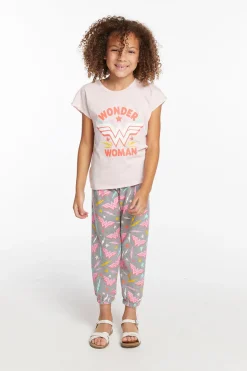 Store Chaser Brand Wonder Woman Retro Logo Girls Tee