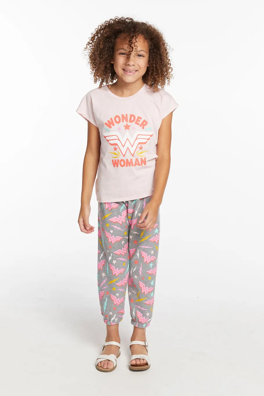 Store Chaser Brand Wonder Woman Retro Logo Girls Tee