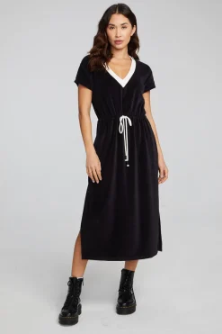 Cheap Chaser Brand Woods Shadow Black Dress