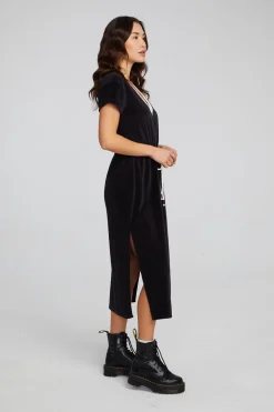 Cheap Chaser Brand Woods Shadow Black Dress