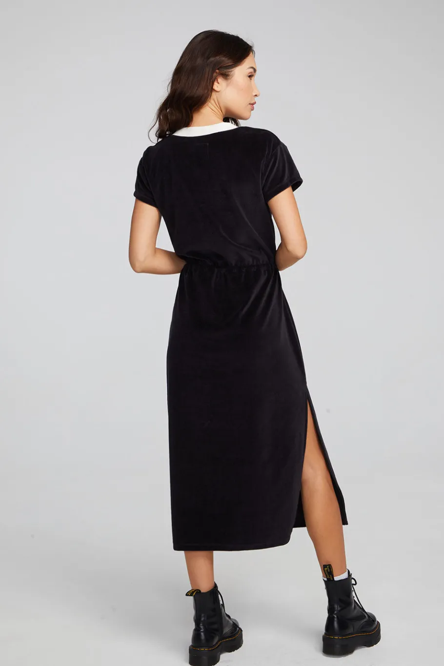 Cheap Chaser Brand Woods Shadow Black Dress