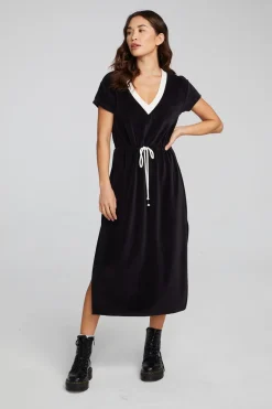 Cheap Chaser Brand Woods Shadow Black Dress