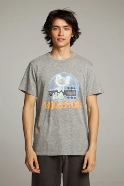 Store Chaser Brand Woodstock Bird On Guitar Crew Neck Tee