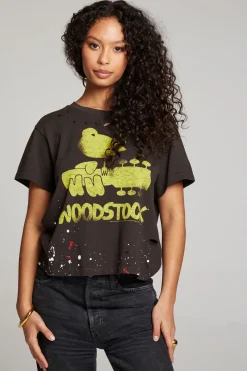 Discount Chaser Brand Woodstock Bird On Guitar Tee