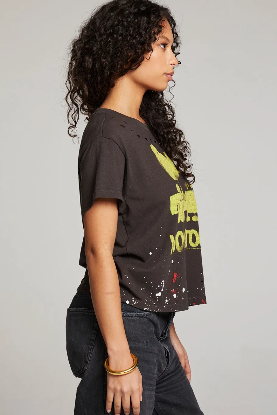 Discount Chaser Brand Woodstock Bird On Guitar Tee