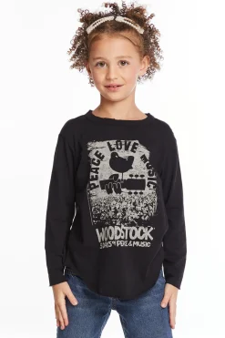Store Chaser Brand Woodstock Peace Love Music Girls Long Sleeve