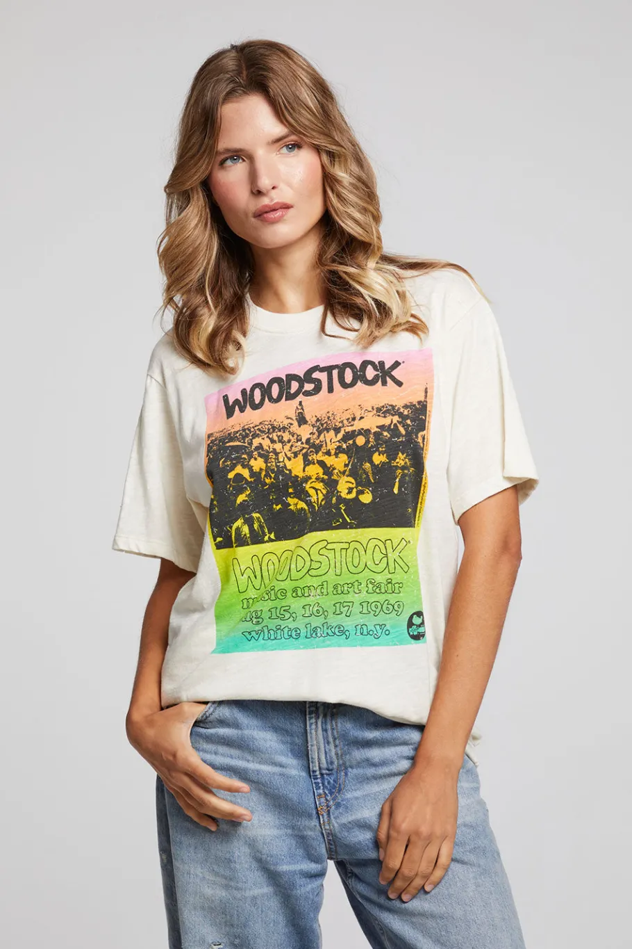 Best Chaser Brand Woodstock Rainbow Poster Tee