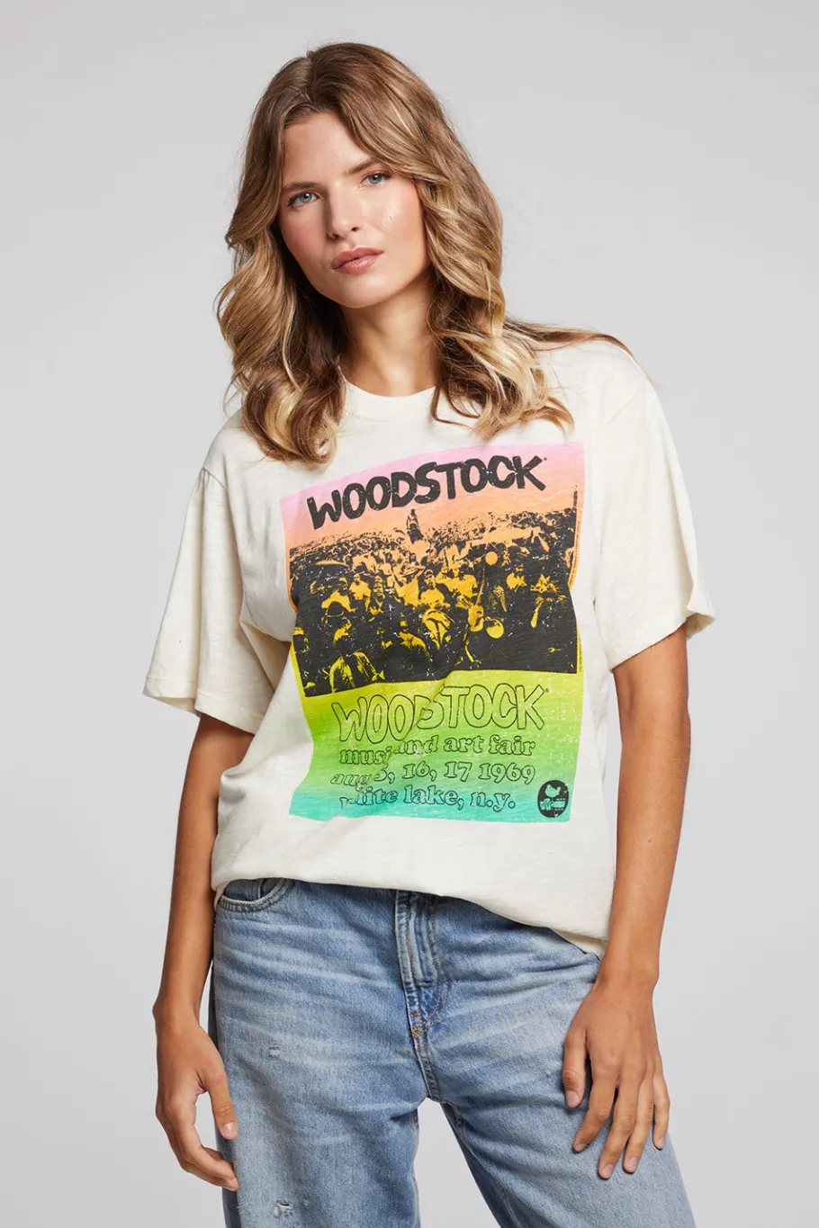 Best Chaser Brand Woodstock Rainbow Poster Tee