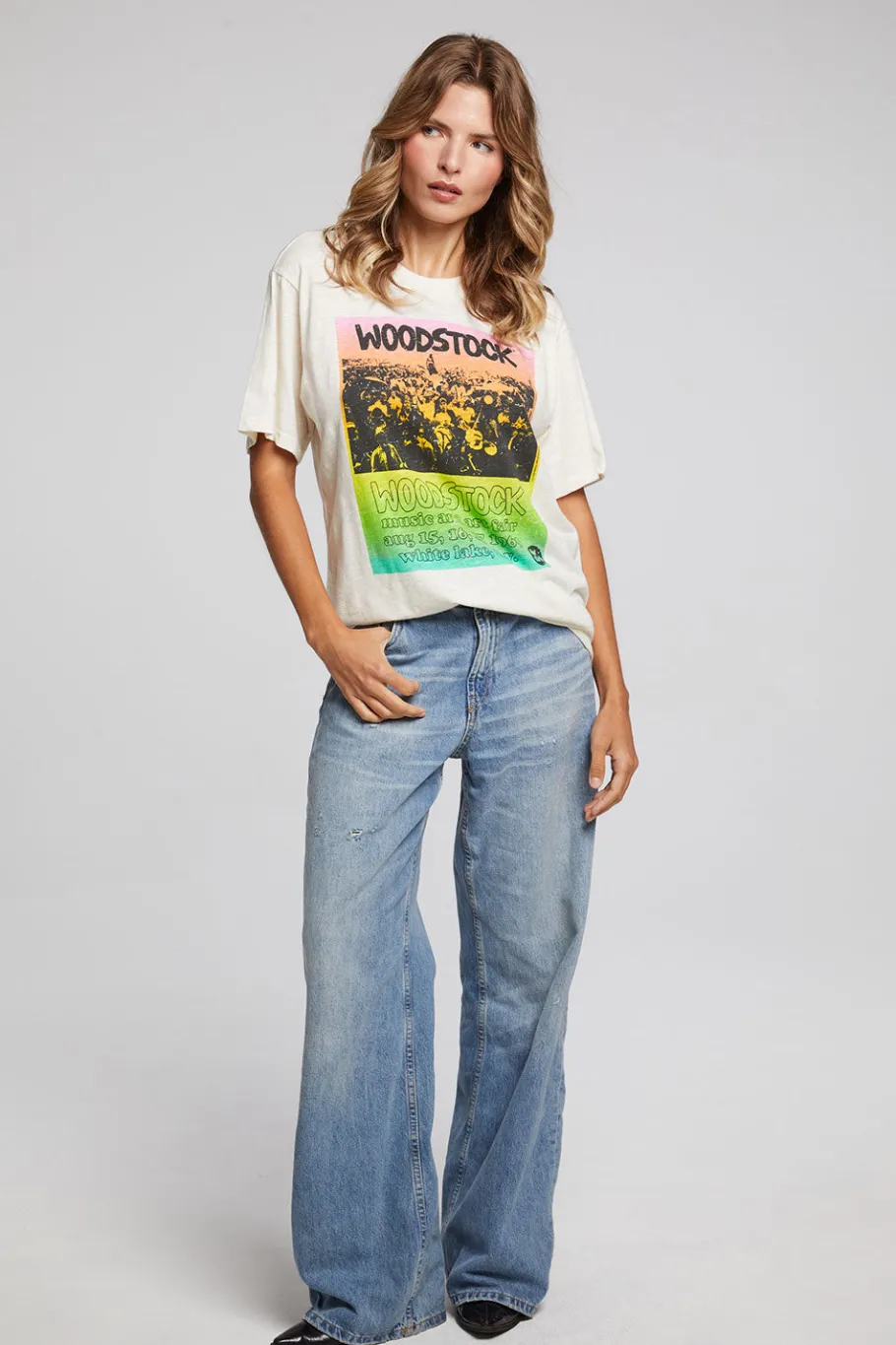 Best Chaser Brand Woodstock Rainbow Poster Tee