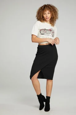 Best Sale Chaser Brand Wrap Front Pencil Skirt