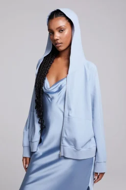 Online Chaser Brand Yaro Blue Grotto Zip Up Sweatshirt