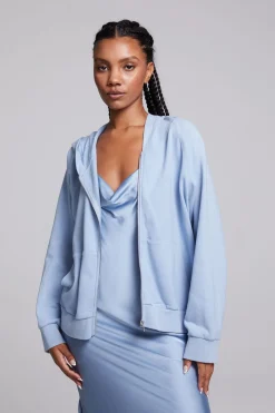 Online Chaser Brand Yaro Blue Grotto Zip Up Sweatshirt