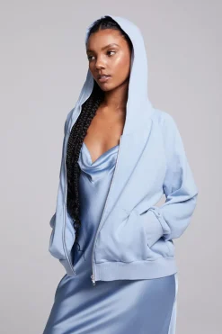 Online Chaser Brand Yaro Blue Grotto Zip Up Sweatshirt