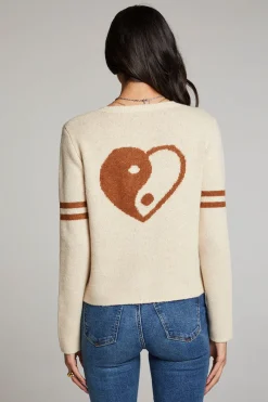 Shop Chaser Brand Yin Yang Heart Cardigan