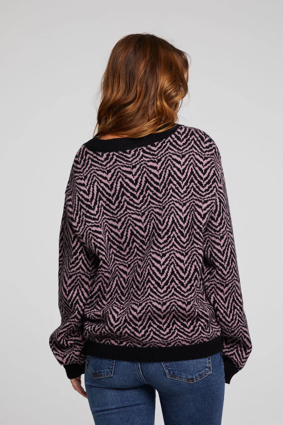 Flash Sale Chaser Brand Zebra Pullover Melrose Sweater