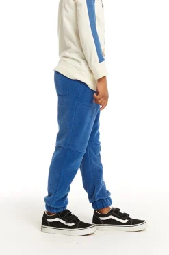 Cheap Chaser Brand Zipper Leg Peacock Blue Jogger