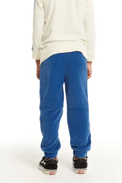 Cheap Chaser Brand Zipper Leg Peacock Blue Jogger